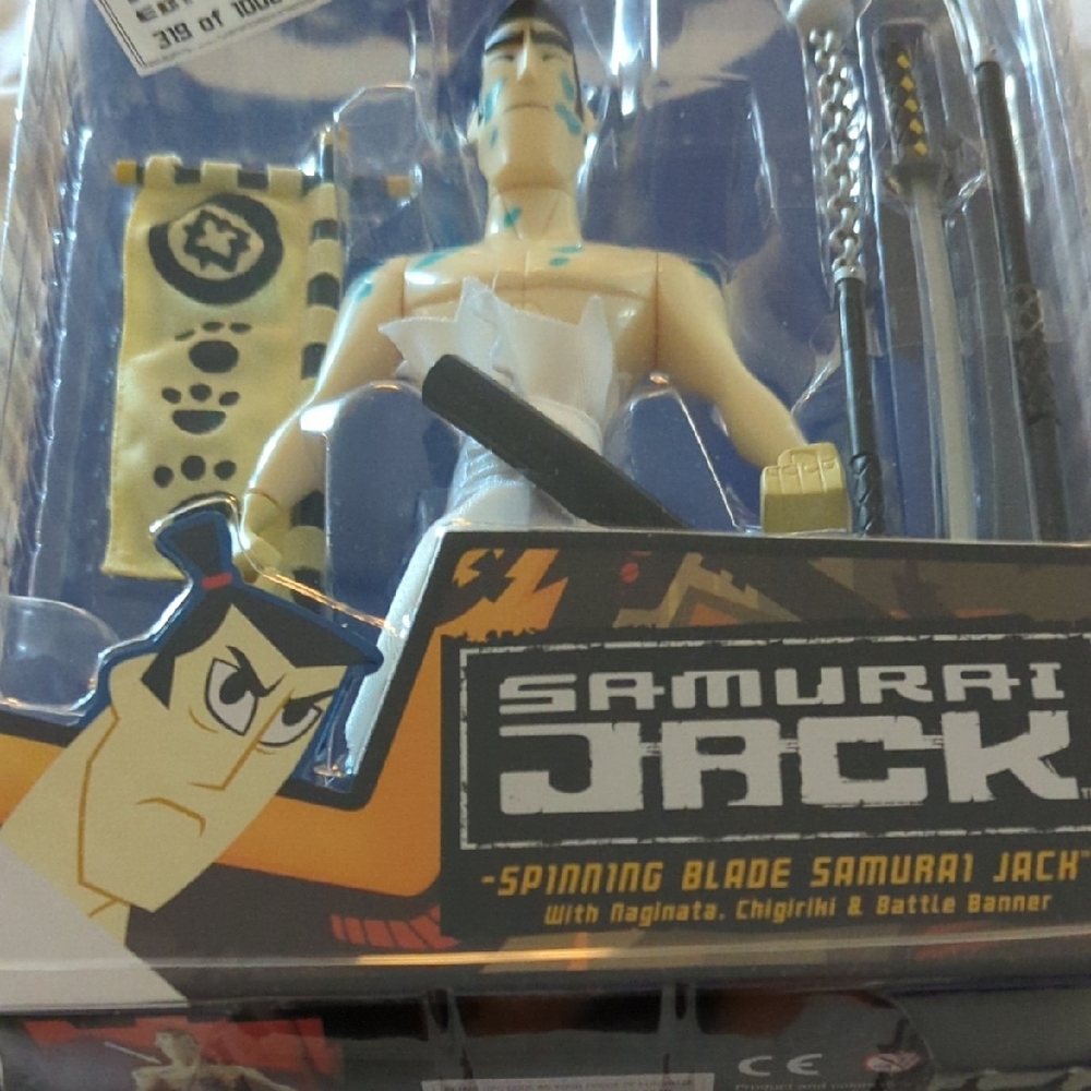 Samurai Jack Action Figure with Accessories. Sale FIRST EDITION 319 OF 1000  NEW
